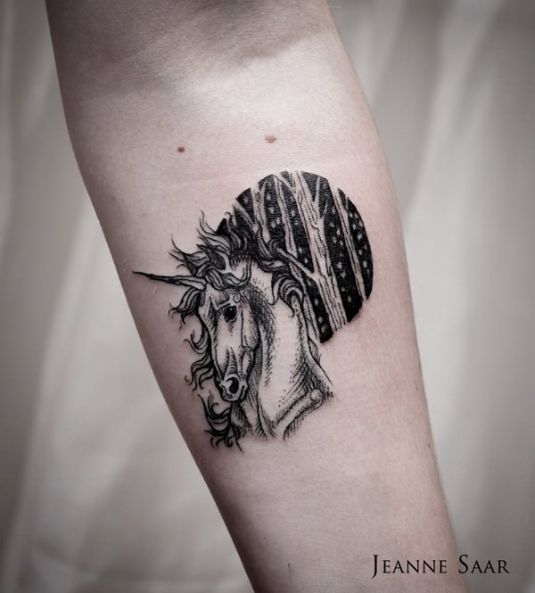 Unicorn Tattoo Designs 36