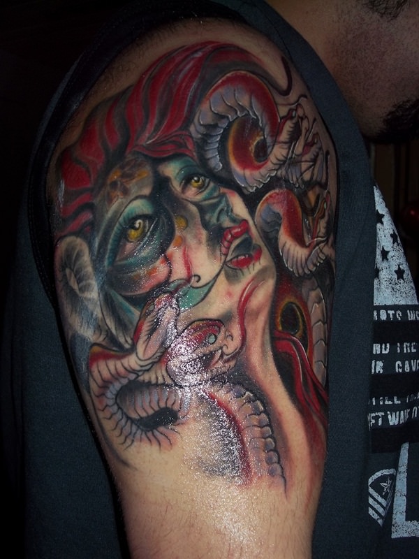 Extraordinary Medusa Tattoo Designs 27