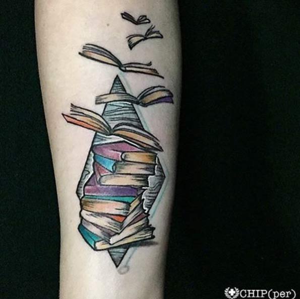 Amazing Book Tattoos for Literary Lovers