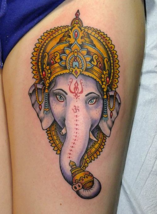 Lord Ganesha Tattoo Designs and Ideas