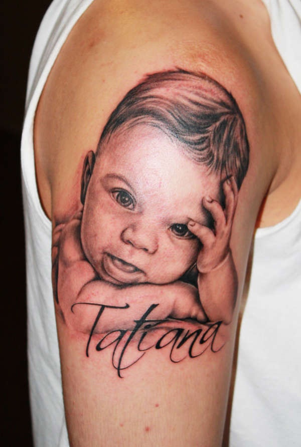 Adorable Ideas Of Tattoos With Kid's Names