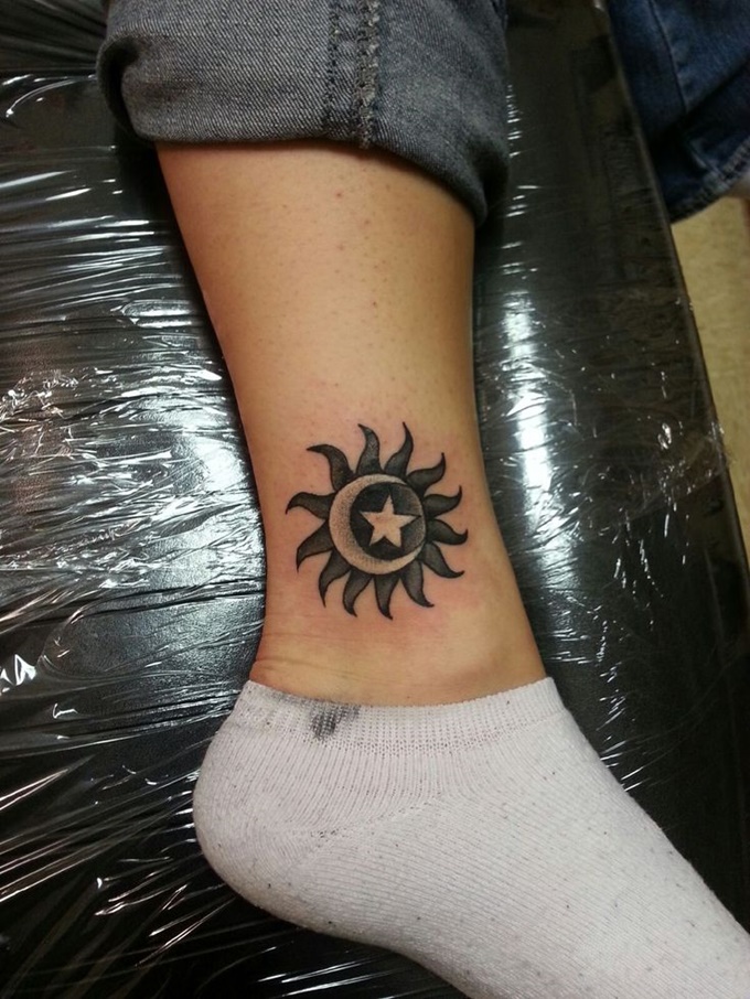 Sun and Moon Tattoos Designs and Ideas