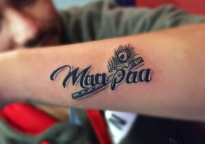 Maa Paa Tattoo Design