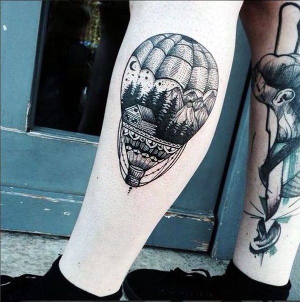 Hot Air Balloon Tattoos Designs And Ideas