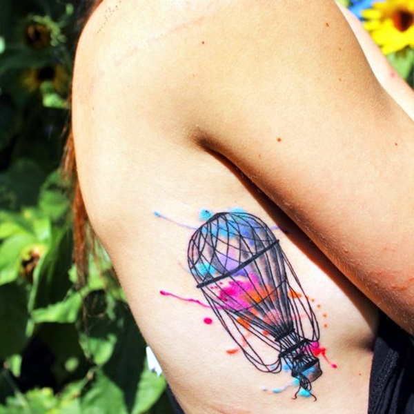 Hot Air Balloon Tattoos Designs And Ideas