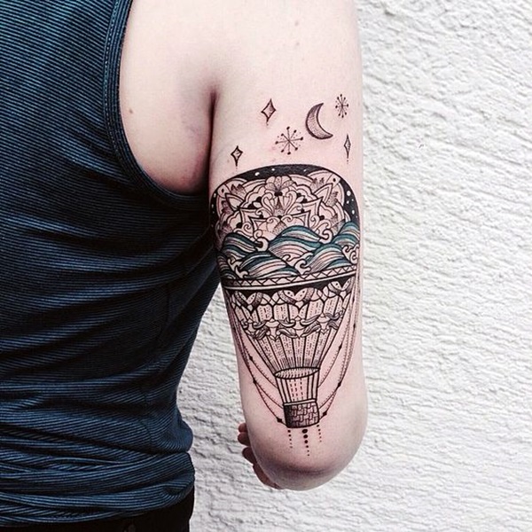 24 Hot Air Balloon Tattoos With Uplifting Meanings  TattoosWin