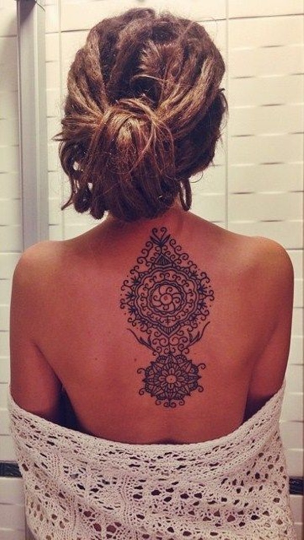 Tastefully Provocative Back Tattoos For Women