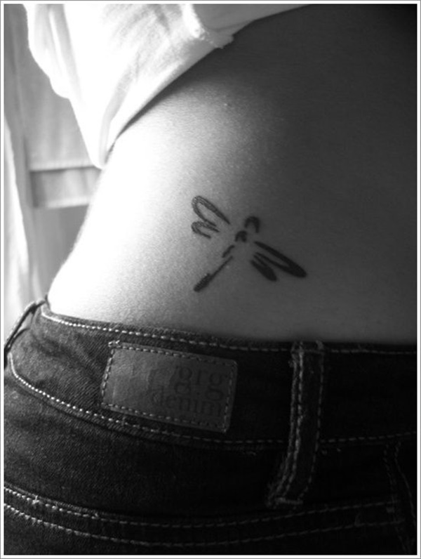 Dragonfly Tattoo on lower back