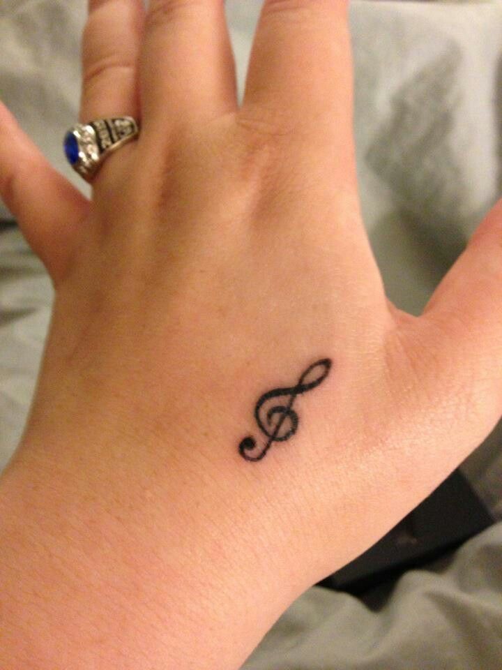Music Tattoos For Girls on Hand
