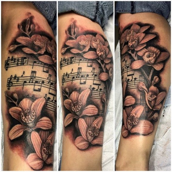 Women's Music Tattoo