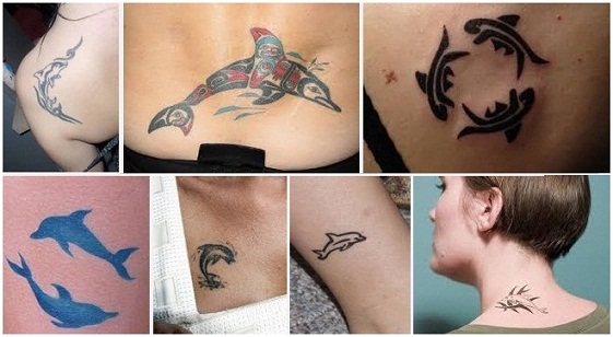diseños de tatuajes de delfines