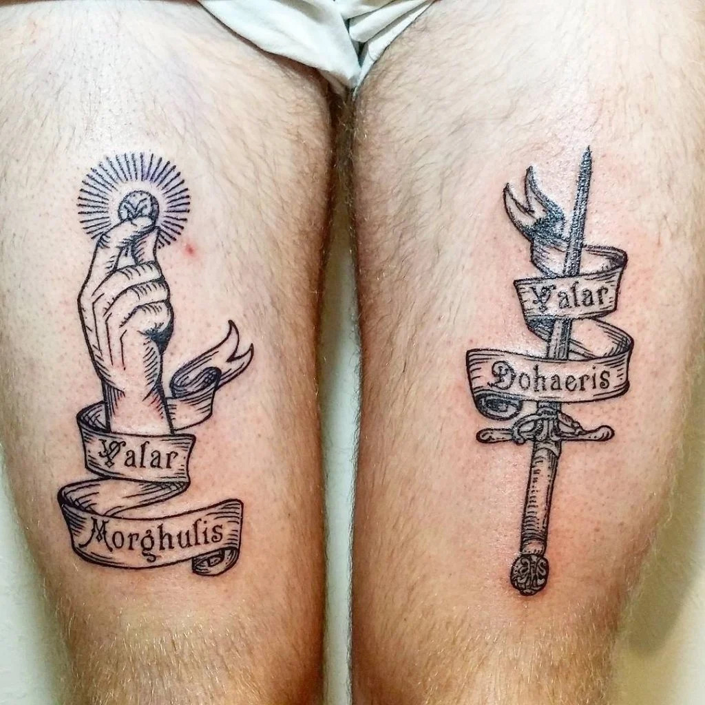 Fanciful Valar Morghulis Tattoo