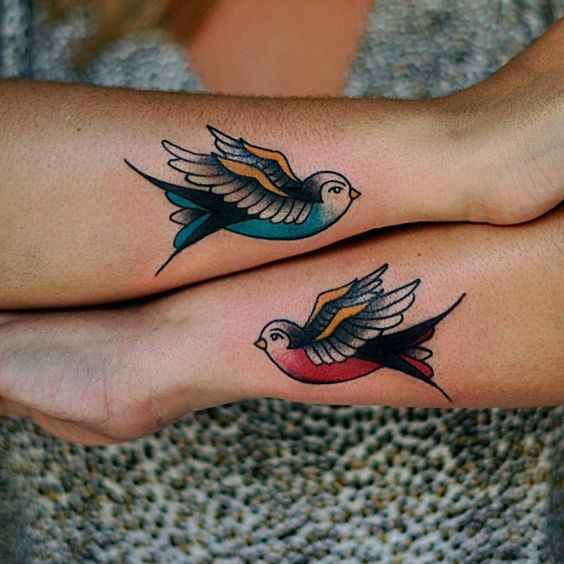 Bird Tattoo on Hand
