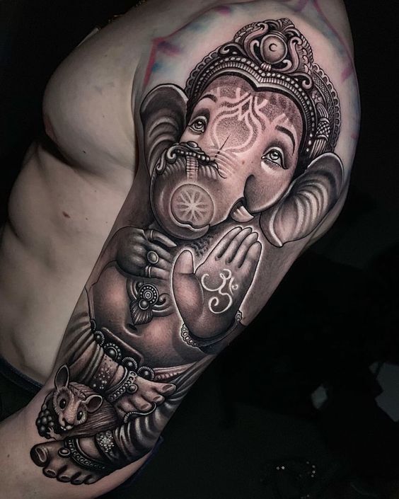 Ganesha God Hand Tattoo