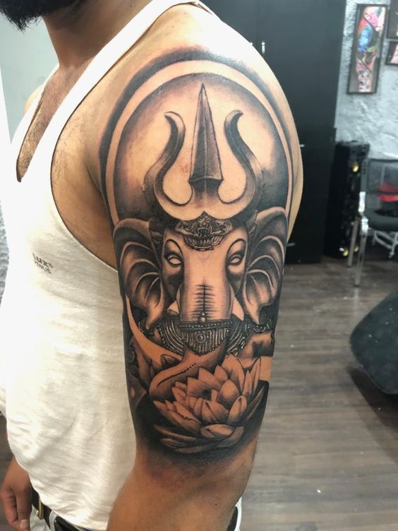 Ganesha hand tattoo