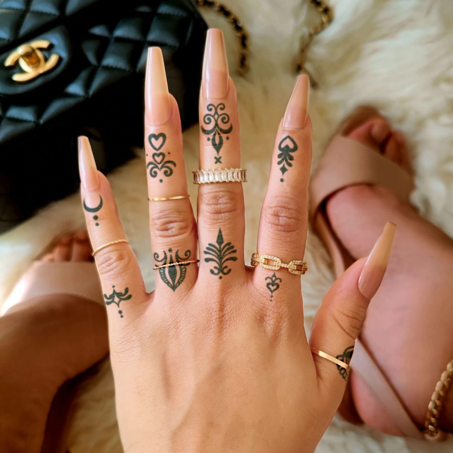 Girly Finger Tattoos