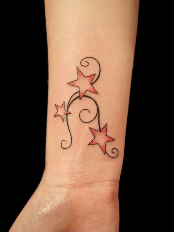 3 stars hand tattoo