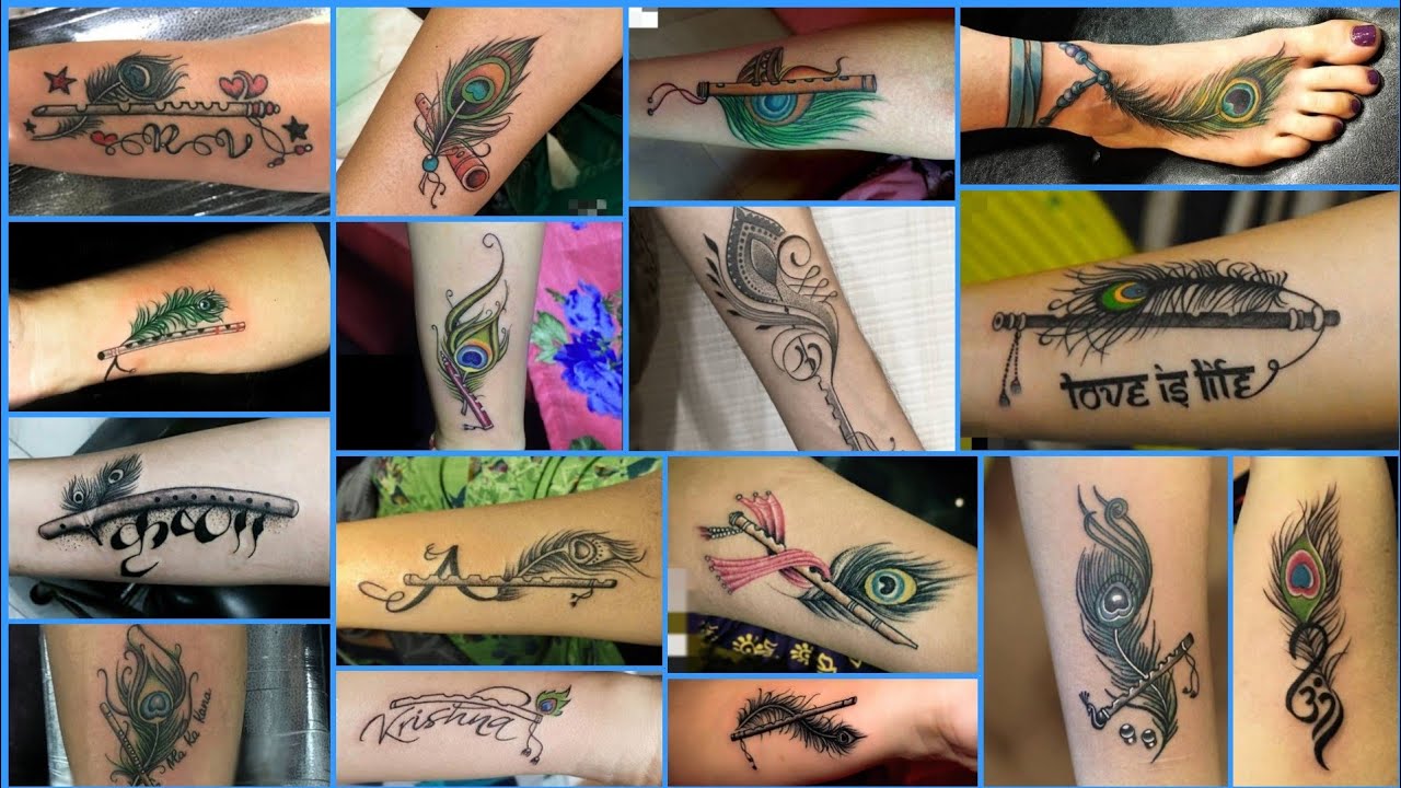 30 Amazing Krishna Mor Pankh Tattoo Designs  Fashion  Beauty  Shopping   EveryShadeOfWom in 2023  Tattoo designs wrist Tattoo design for hand  Trishul tattoo designs