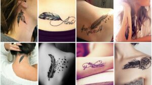 Feather Tattoo for Girls