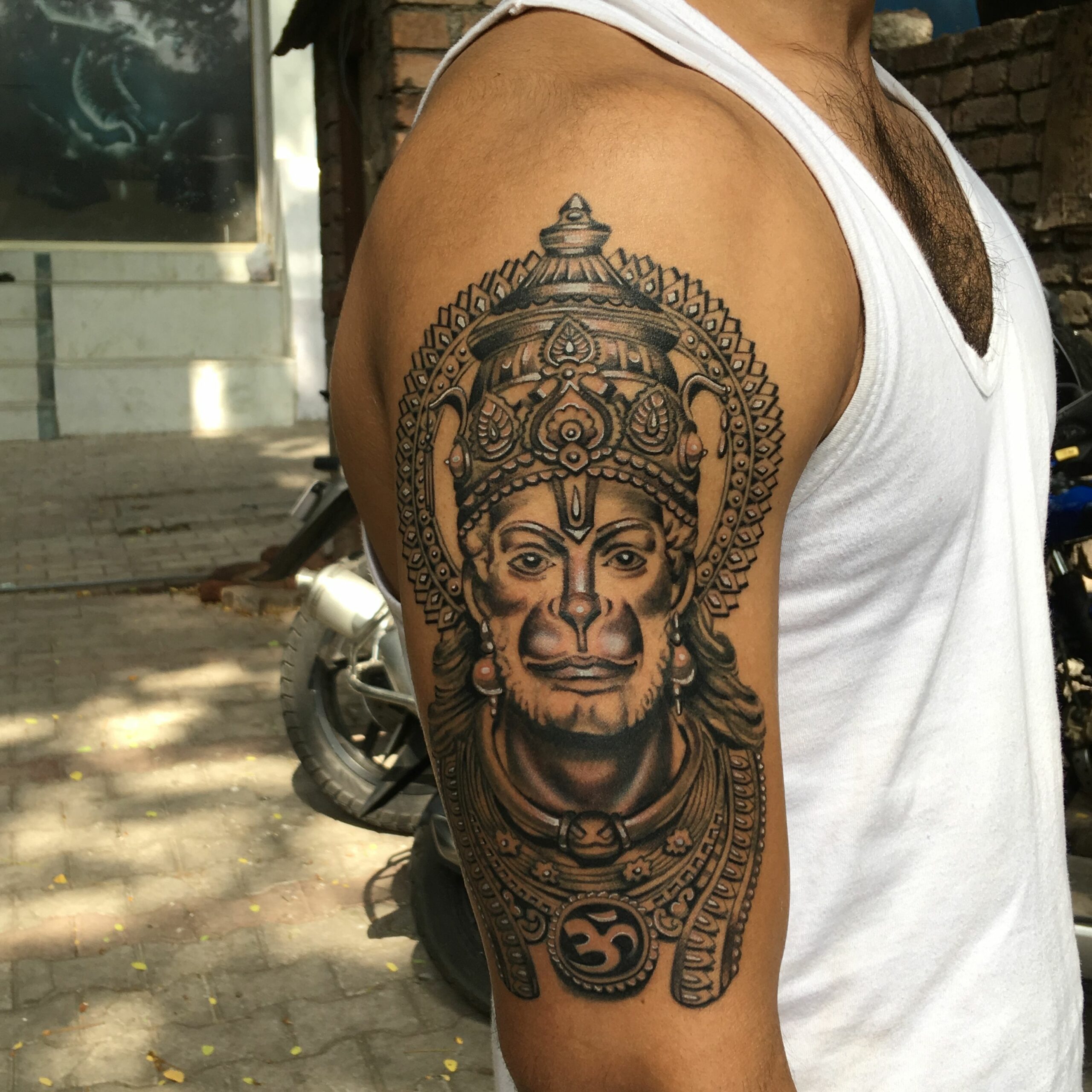 Update more than 83 warrior hanuman tattoo best - in.eteachers