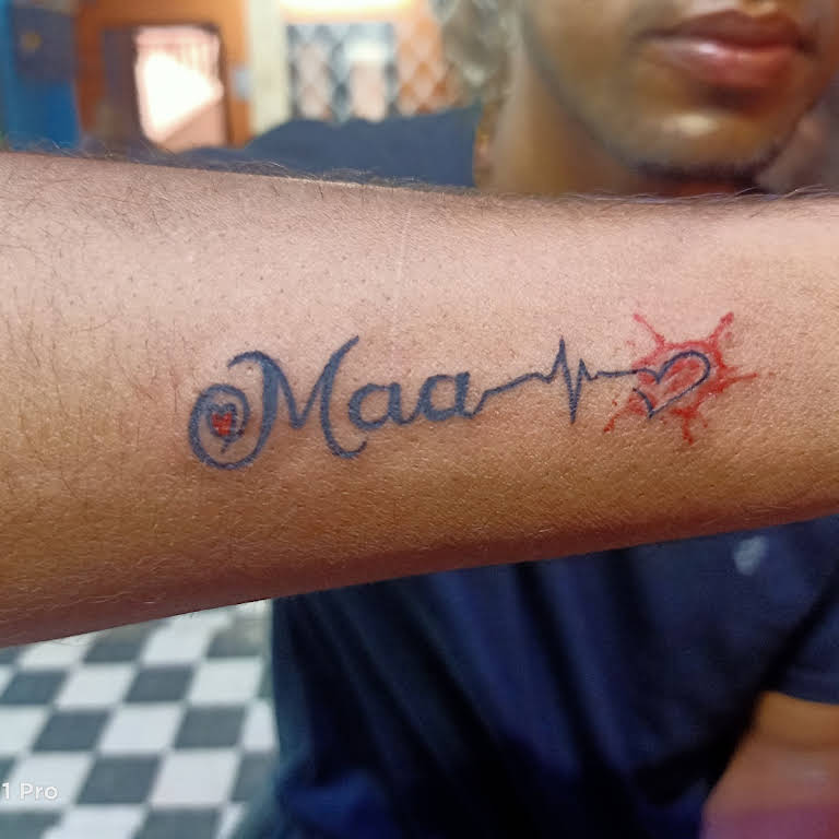 Heartbeat Maa Tattoo