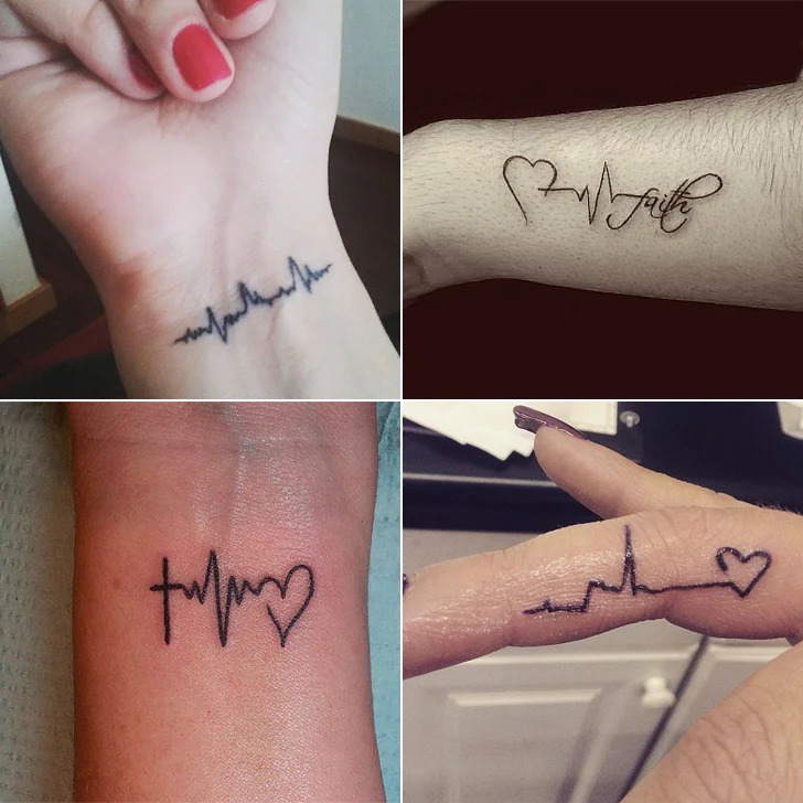 Heartbeat Tattoo Design