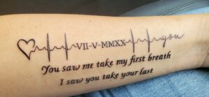 Heartbeat Tattoos With Words