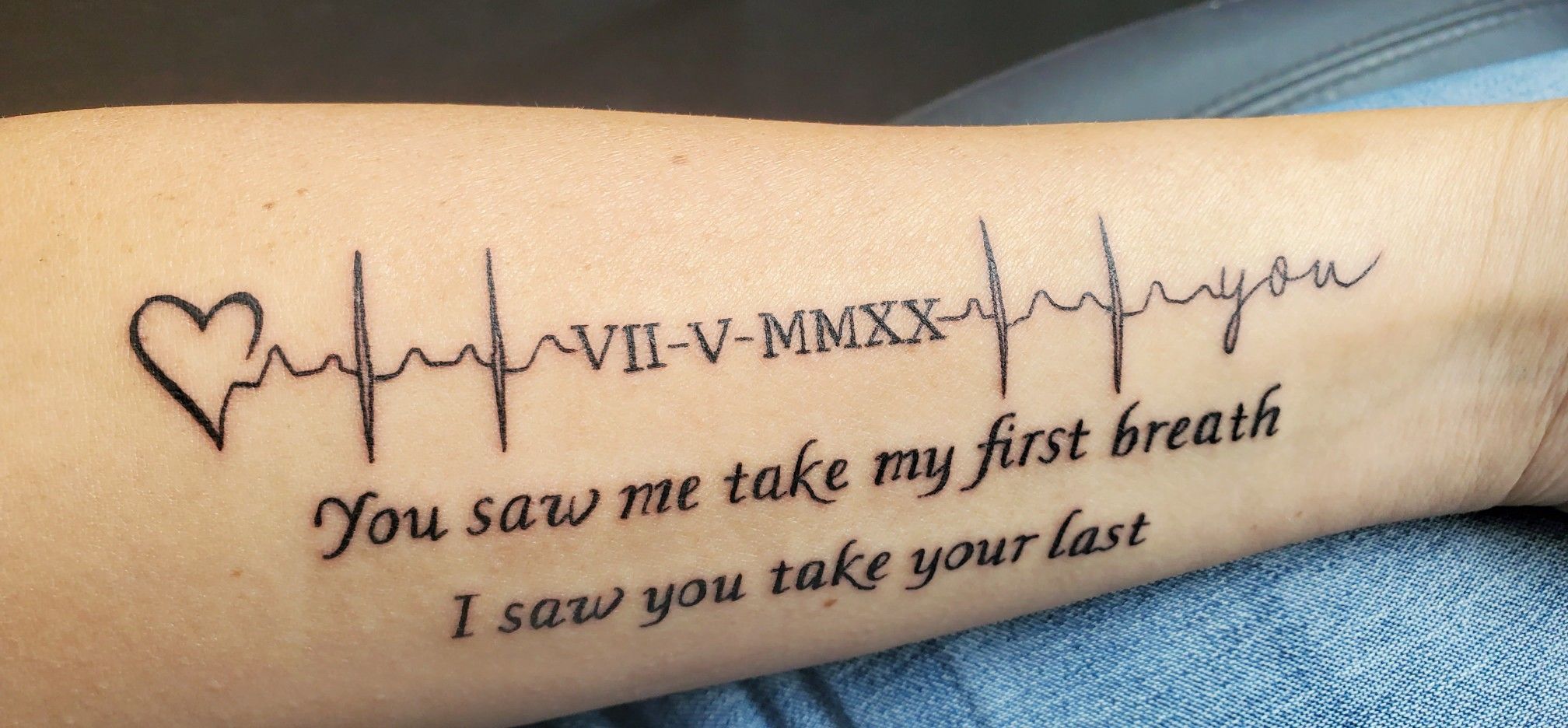 Heartbeat Tattoos With Words