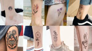 Leg Tattoo Design for Girl