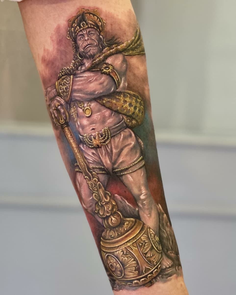 Warrior Hanuman Tattoo