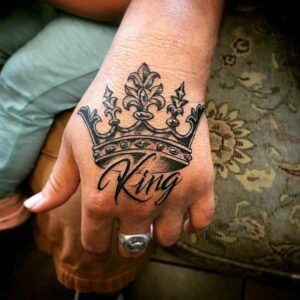 King Symbol Tattoo