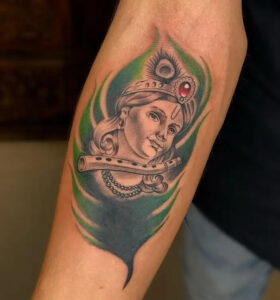 Lord Krishna Tattoo