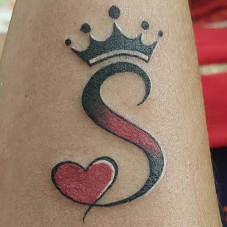 S Name Tattoo DP Download  ShayariMaza