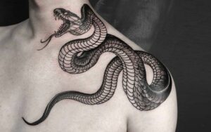 Snake Tattoo Neck