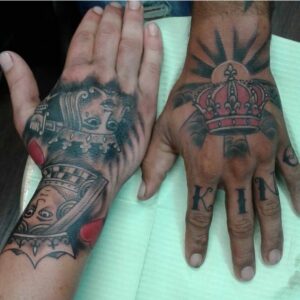 king Tattoo on Hand