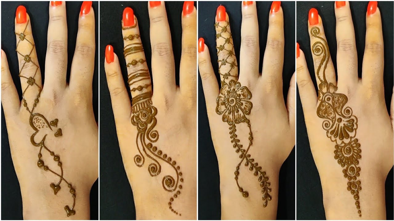 Back Hand Tattoo Mehndi Design