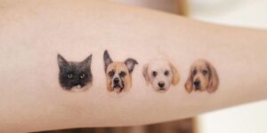 Cat and Dog Tattoo