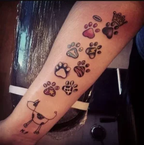 Dog Paw Tattoo Designs