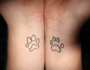 Dog Paw Tattoo on Hand