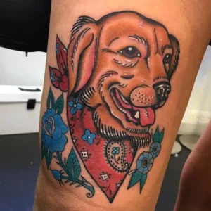 Dog Tattoo on Hand