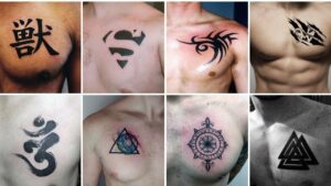 Simple Chest Piece Tattoos