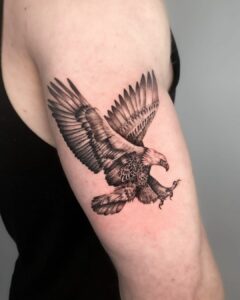 Simple Eagle Tattoo on Hand