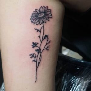 Simple Flower Tattoo Designs