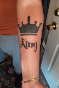 Simple King Tattoo