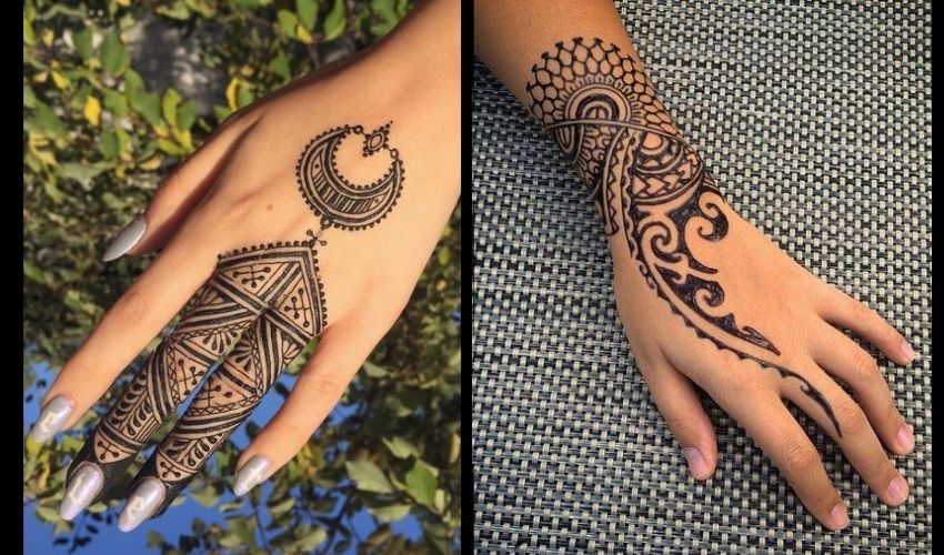 Simple Mehndi Design Tattoo