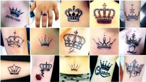 Simple Queen Crown Tattoo