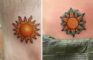 Simple Sun Tattoo