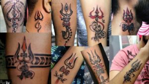Simple Trishul Tattoo