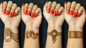 Wrist Tattoo Mehndi Design