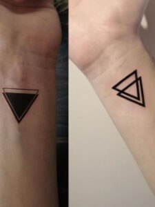 Double Triangle Tattoo